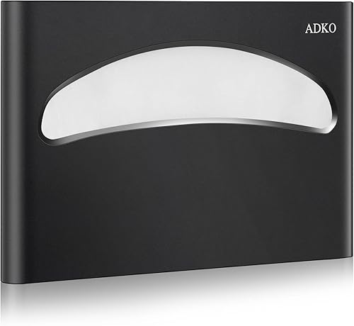 Dispensador de fundas de asiento de inodoro montado en la pared SUS 304 de acero inoxidable (negro mate)