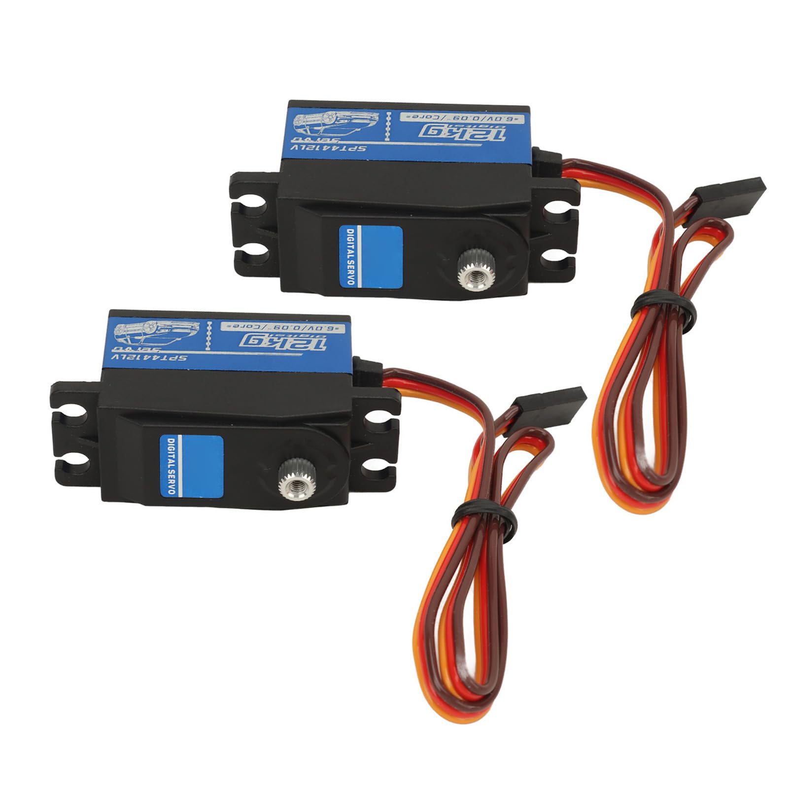 Fydun Digital Servo 12kg Blau - Metall Servo Für RC Auto Boot 1/10