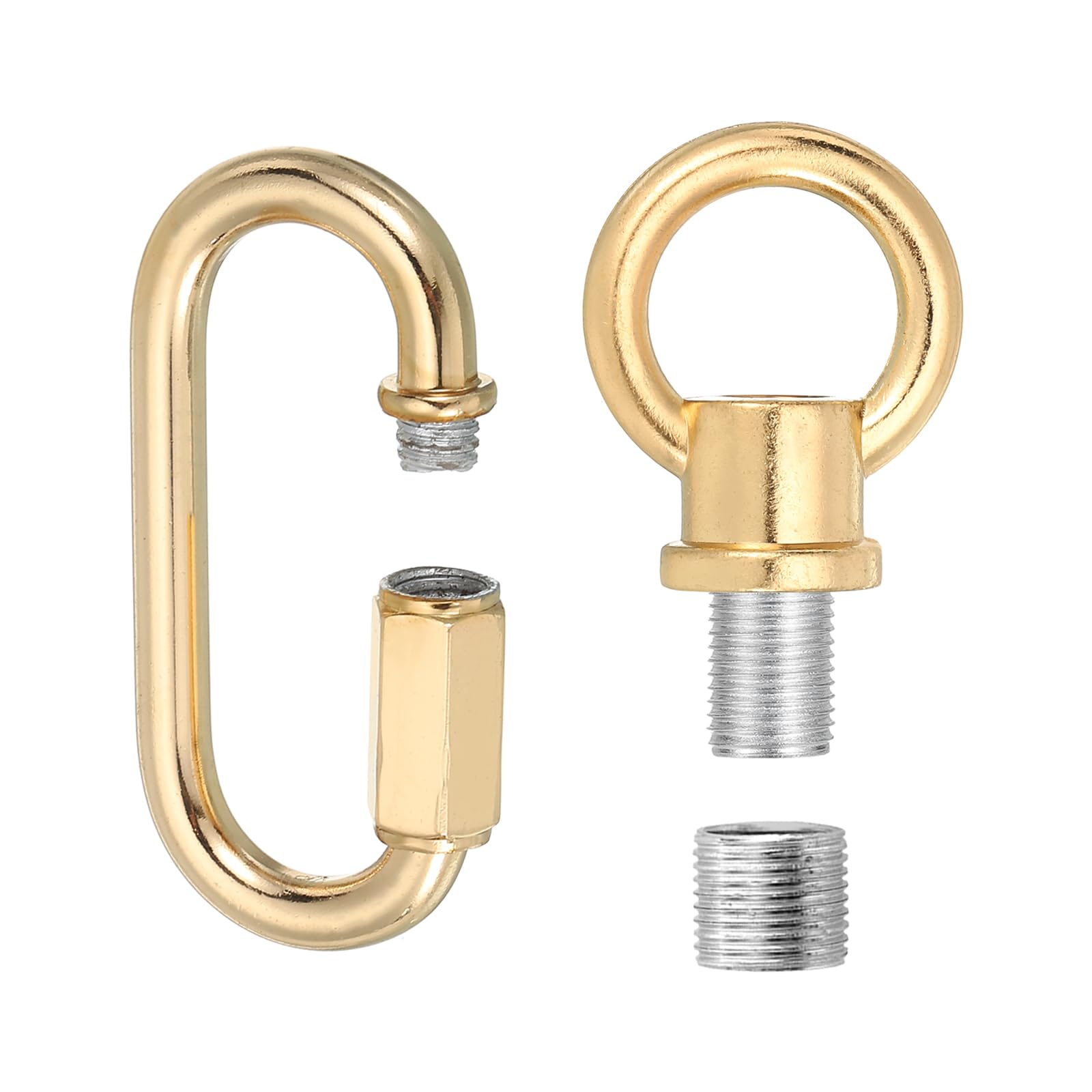 PATIKIL M10 Fine Thread Lamp Female Loop Holder with M12 Adapter Chain Quick Link