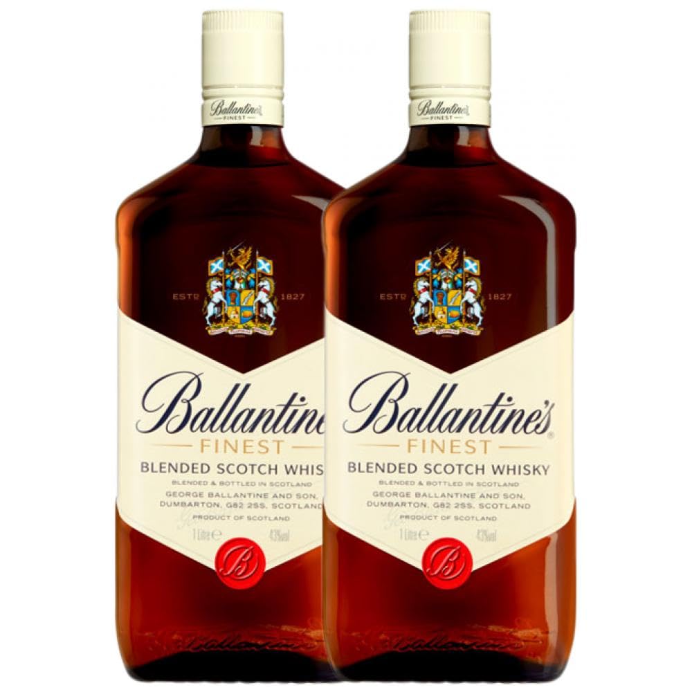 Whiskey Blended Ballantine's Rakete Flasche 1 L (Schachtel mit 2 Rakete Flasche von 1 L)
