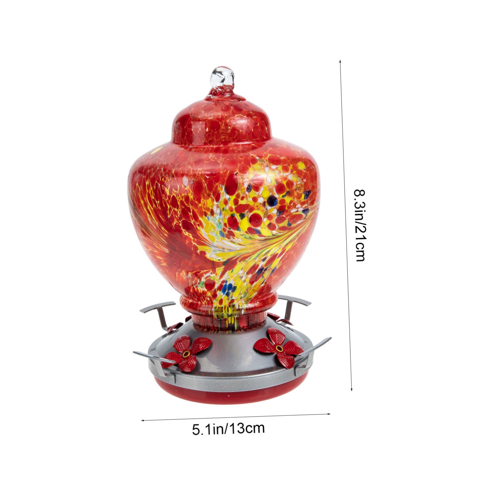 Toddmomy Mangeoire à Oiseaux pour Jardin Nourrisseur pour Colibris Et Oiseaux Accessoire Décoratif pour Balcon Et Espace Extérieur