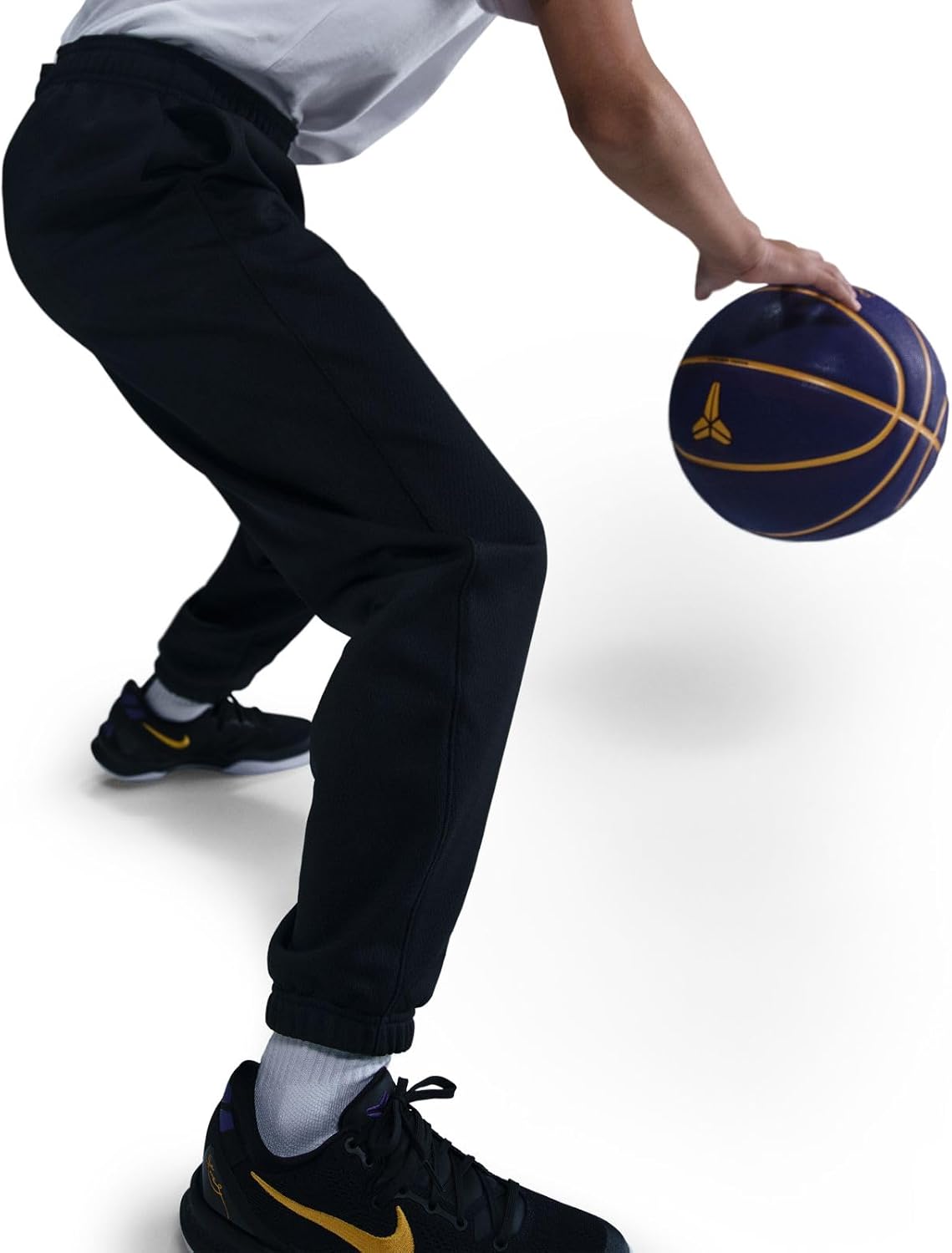 Kobe Big Kids' Therma-FIT Pants (HJ1015-010, Black/Black/White) Size X-Small