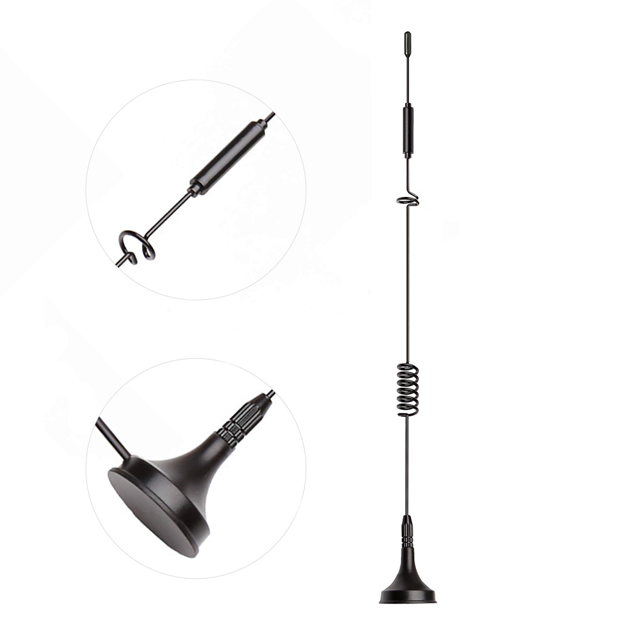 Bingfu 4G LTE Antenna 8dBi Magnetic Base SMA Male Antenna Compatible with 4G LTE Wireless CPE Router Cellular Gateway Industrial IoT Router Mobile Cellular