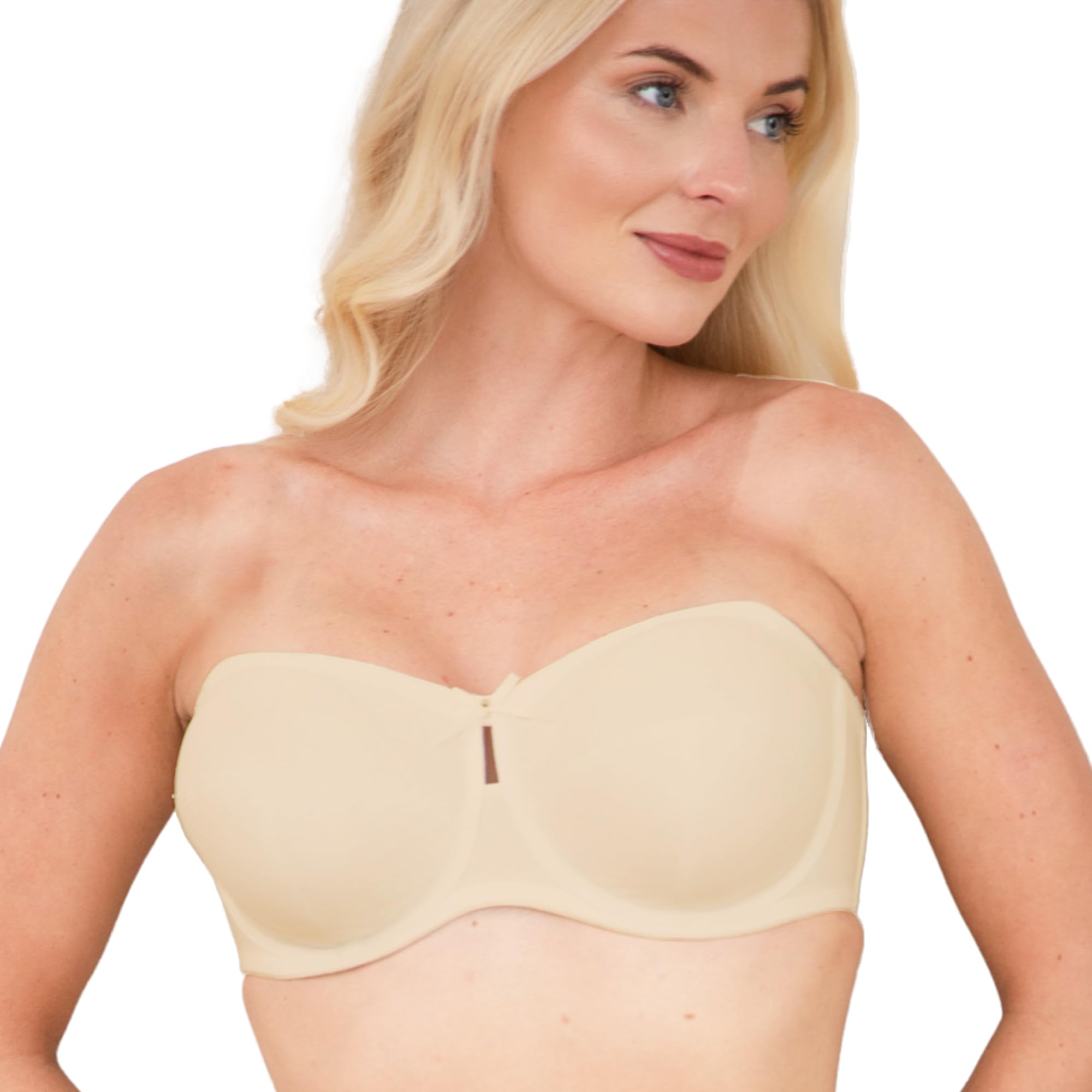 Camille Women's Beige Strapless Underwired Multiway Bra