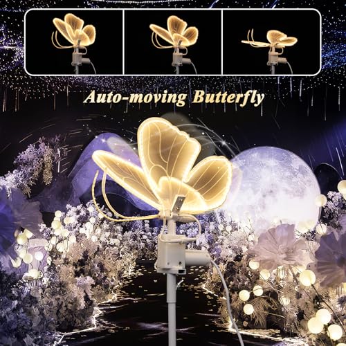 Lampadaire de mariage papillon LED électrique et support réglable - 2