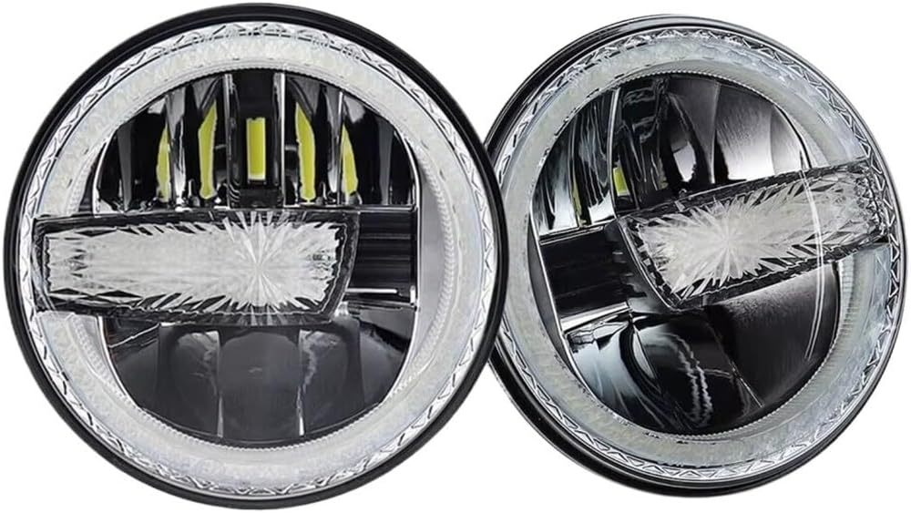 Set Headlight 7 Inch 45W LED Headlights For D-odge For Charger Magnum Journey 2005-2015 Round Shape Headlight Beam front light assembly