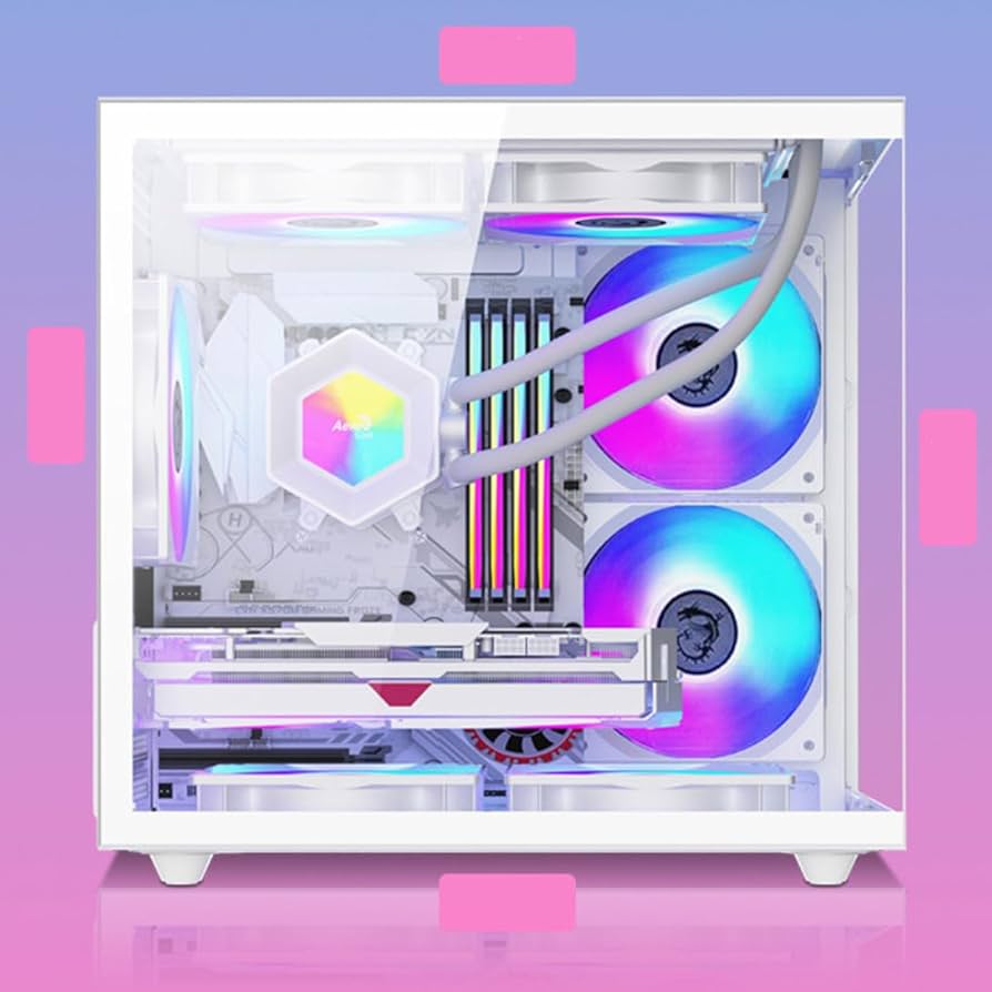 Amazon.co.jp: ゲーミングPCケース 強化ガラス製ミニタワー型PC