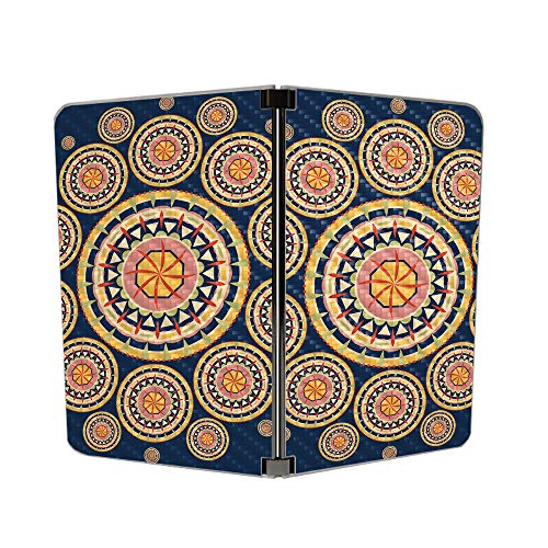 Image of MightySkins Carbon Fiber Skin for Microsoft Surface Duo - Summer Mandala | Protective, Durable Textured Carbon Fiber Finish | Easy to Apply | Made in The USA