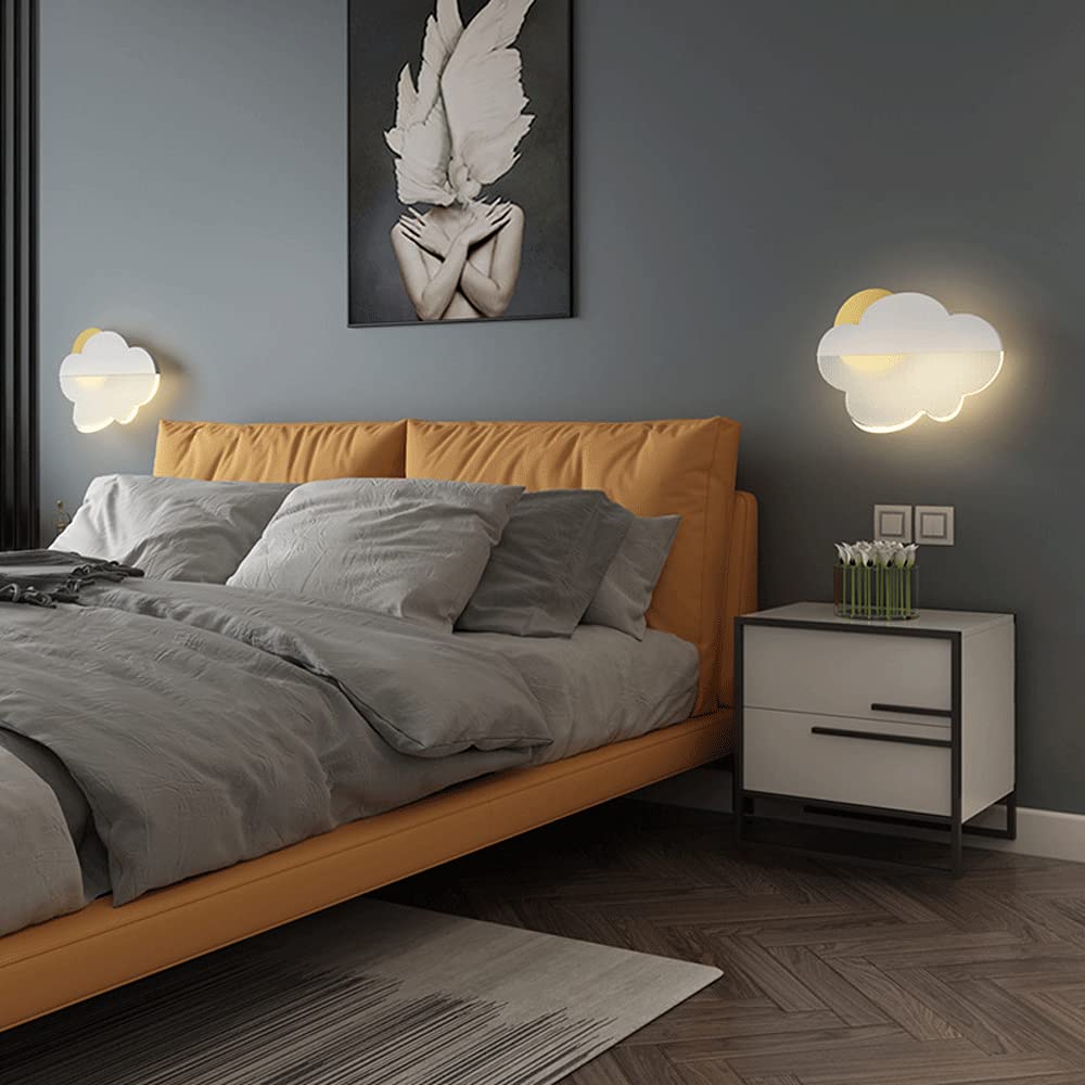 Elksdut Kinderkamer Wandlamp LED Wandkandelaar Verlichtingsarmatuur, Nachtkastje Wandlamp Met Aanraakschakelaar, 8W Hardwired Sconces Indoor Wall Wash Lights Voor Kinderkamer Kinderdagverblijf