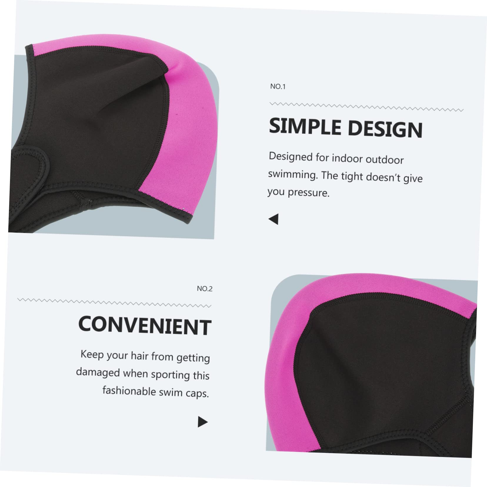 Kisangel 2 Uds Cubierta De Capucha De Buceo Para Hombres Gorro De Baño De Neopreno Gorro De Baño Para Hombre Gorro De Natación Para Mujer Gorro De Navegación Gorro De Baño Elástico De Goma