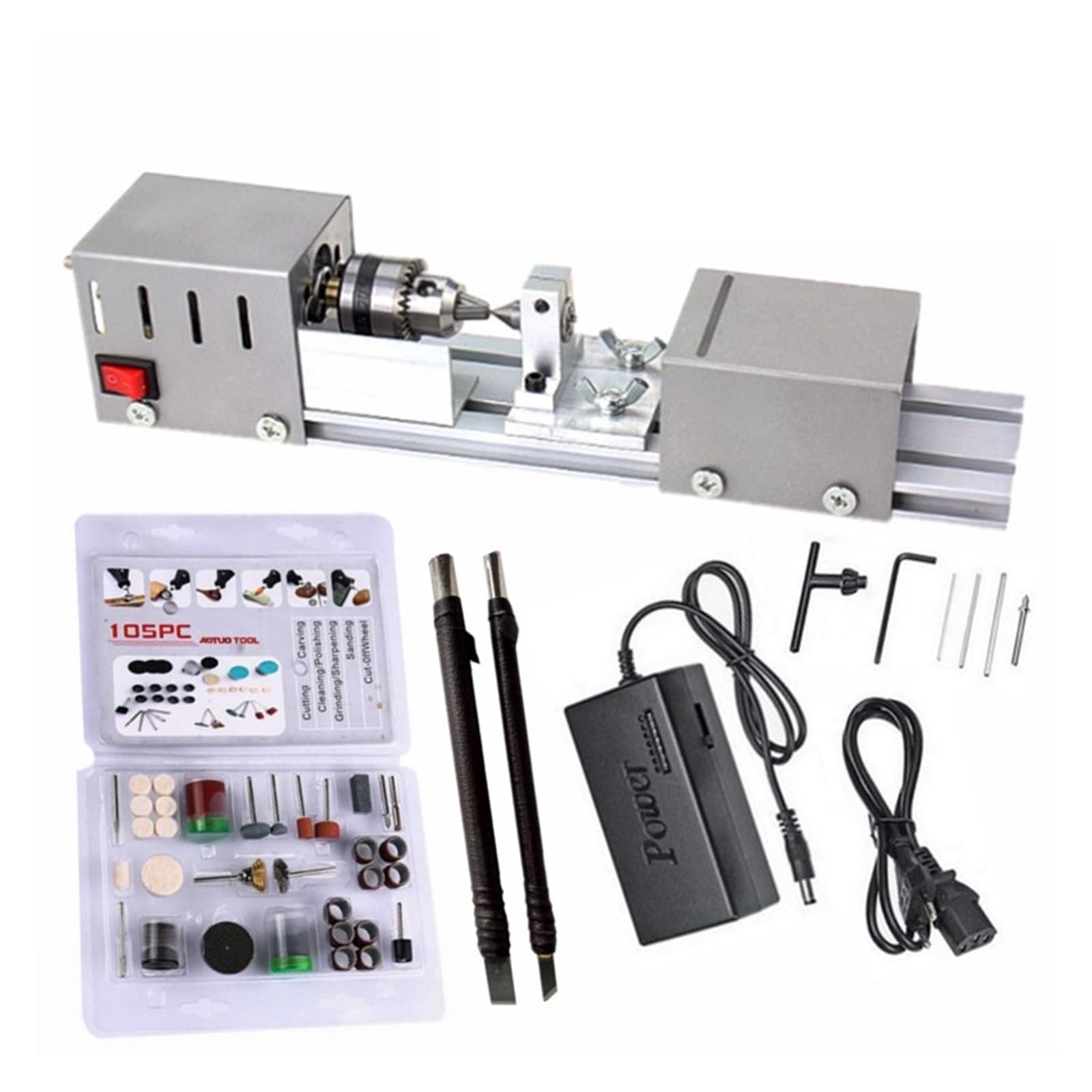 【新品】ミニ旋盤 24VDC 80W ビーズポリッシャー機 木工工具 DIY Amazon.co.jp: 木工旋盤, ミニ旋盤ビーズポリッシャーマシン DIY CNC