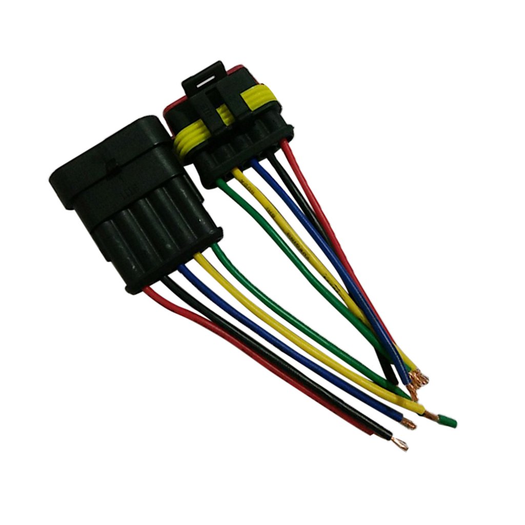 5 Pin HID Sealed Waterproof Quick Splice Electrical Wire Connector Plug-image-29