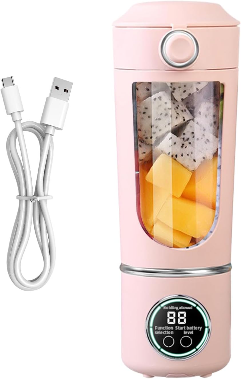 frullatore portatile - Frullatore di frutta 700 ml USB ricaricabile Potente compatto, estrattore di succo personale Frullati Nutrizione Bevanda Pratico | Donne Uomini Adolescenti Cucina P