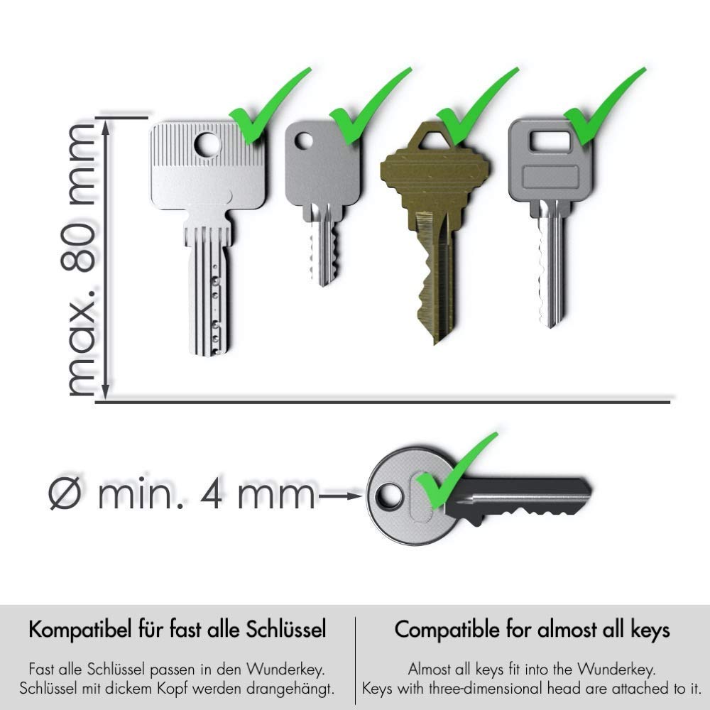 WUNDERKEY - Il Organizzatore di Chiavi Originale [The Key Organizer Made in Germany]