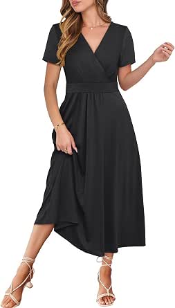 Women's Floral Print Wrap Maxi Dress – Sleeveless, A-Line, Ruffle Hem, Patchwork Design For Summer, Business Casual, Teacher Dress