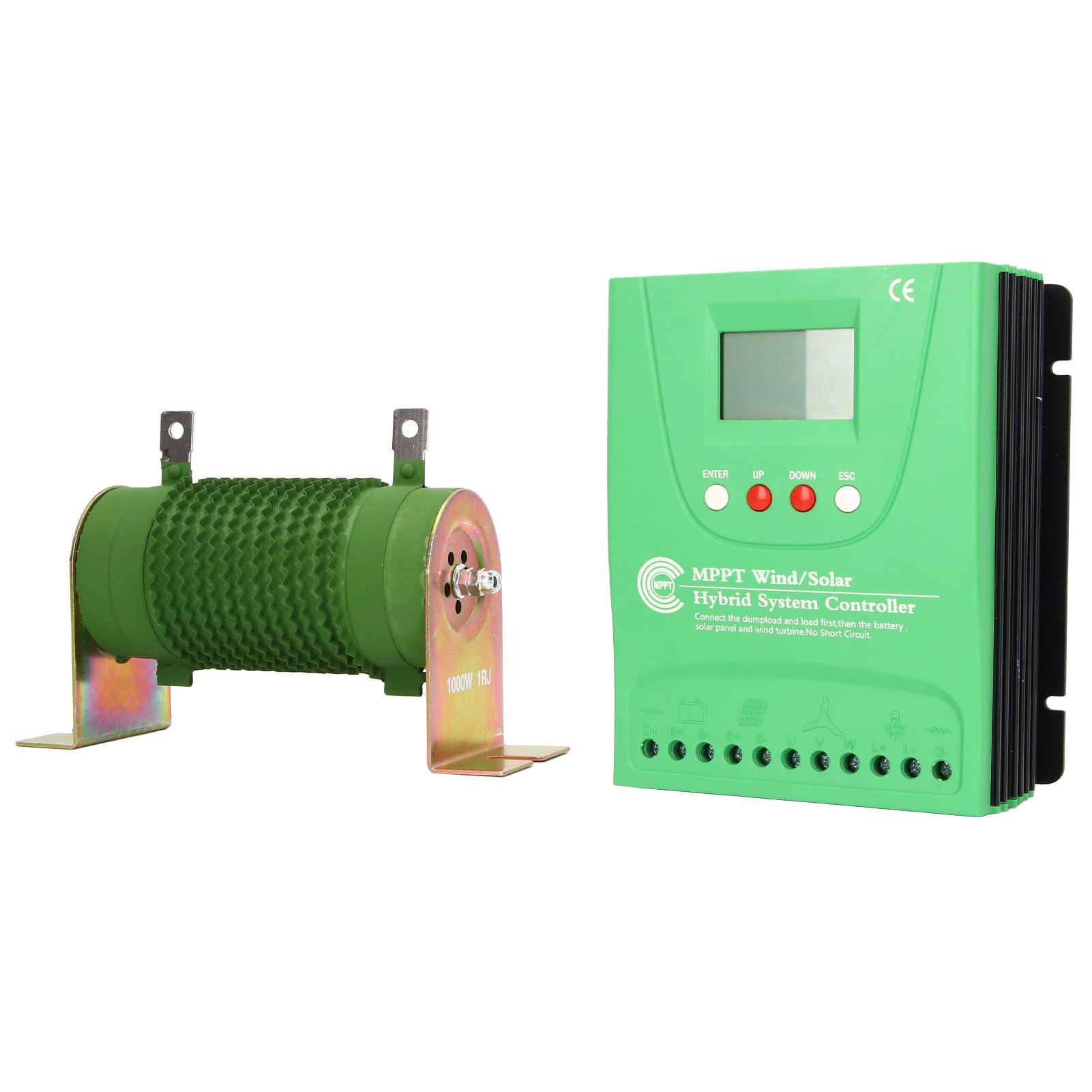 Contrôleur Solaire éolien, Contrôleur de Charge Hybride Solaire éolien 12 V 24 V avec écran LCD MPPT Boost Charge Wind Solar, Contrôleurs de Charge d'énergie Renouvelable