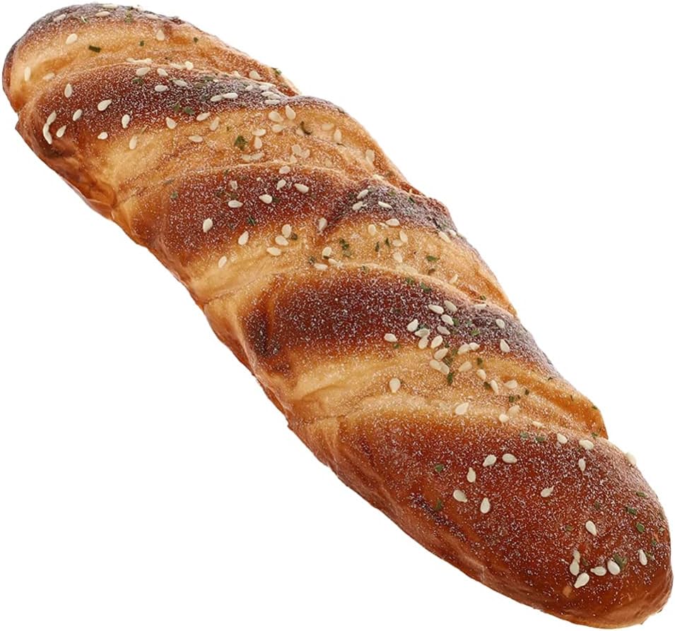 YARNOWWindow Decor Table Decoration Window Decor Fake Realistic Artificial Cake Dessert Decor Kitchen Bakery Display Photography Prop Light Brown Pumpernickel Bread Rye Bread