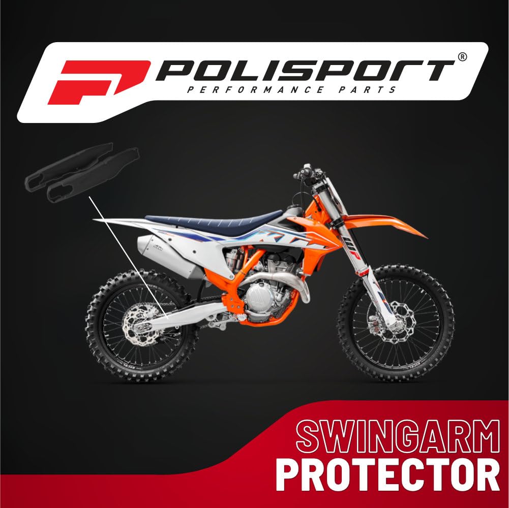 Polisport 8456500001 Schwinge Schutz für KTM SX/SX-F/XC/XC-F (13-18), Schwarz