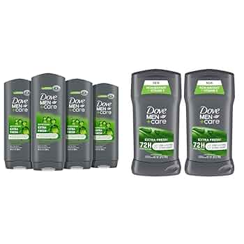 Amazon.com : DOVE MEN + CARE Extra Fresh Body Wash 4 Count