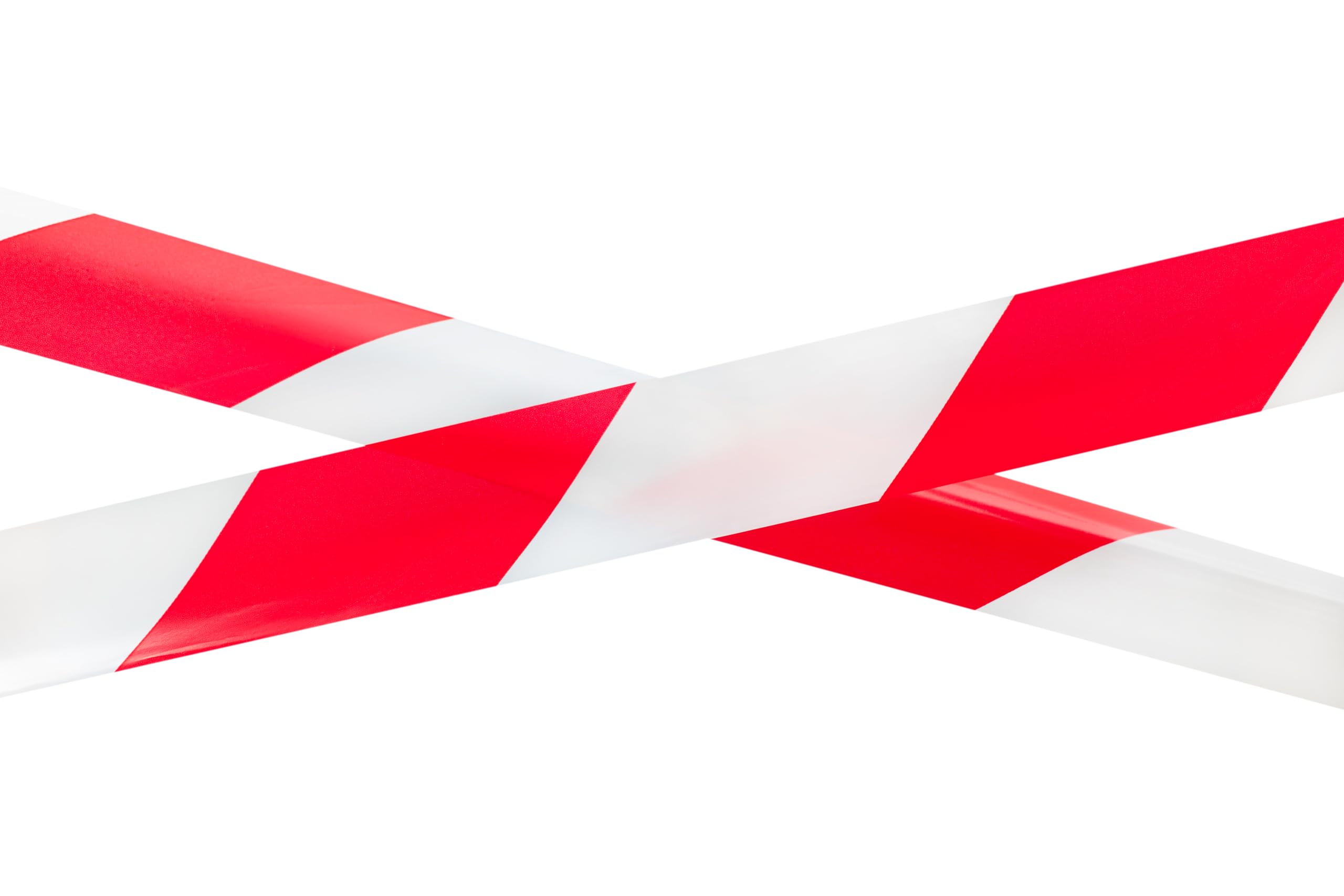Rubalise Rouge et Blanc 50mm x 100m Ruban de Balisage Chantier LDPE Haute Visibilité