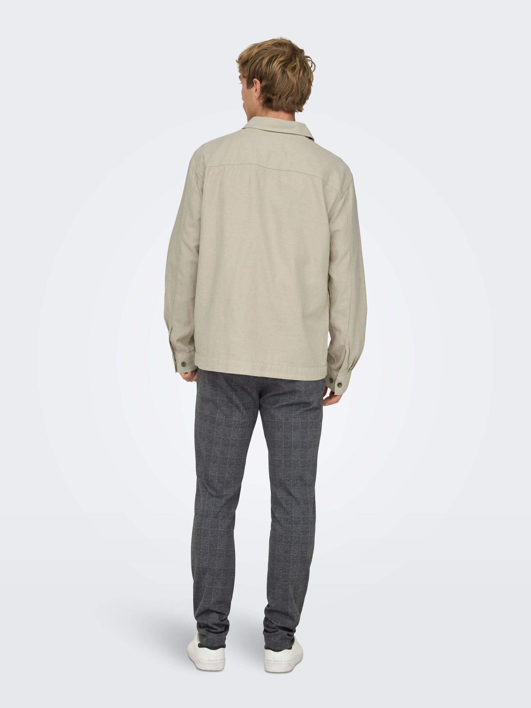 Only & Sons Herren Chino Hose ONSMARK Slim Check 9887 - Slim Fit - Stretch – Bild 5