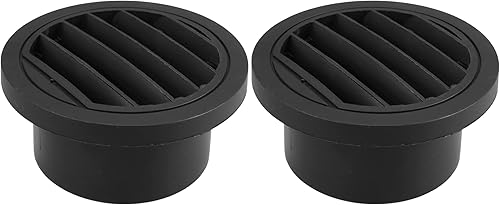 X AUTOHAUX Salida de ventilación de aire caliente, calentador de conductos de plástico de 2.953 in, salida de ventilación de aire para automóvil,