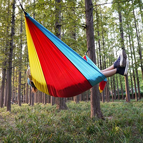 Inno Stage Camping Hammock - Portable Hammocks Single With 2 Tree Straps, Lightwight Camping Gear For Hiking, Backpacking, Hunting, Outdoor, Beach - 3-Color #TOP4
