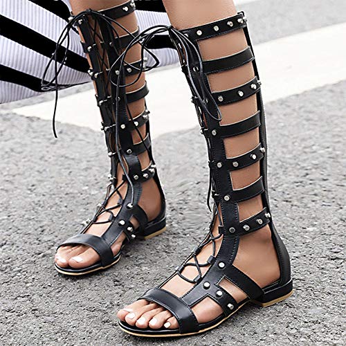 Lydee Donne Classico Gladiatore Sandali Piatto