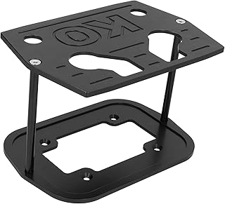 Battery Hold Down Tray Bracket Fit for Optima 34/78 Batteries for Car Truck Boats ATV (A(black))