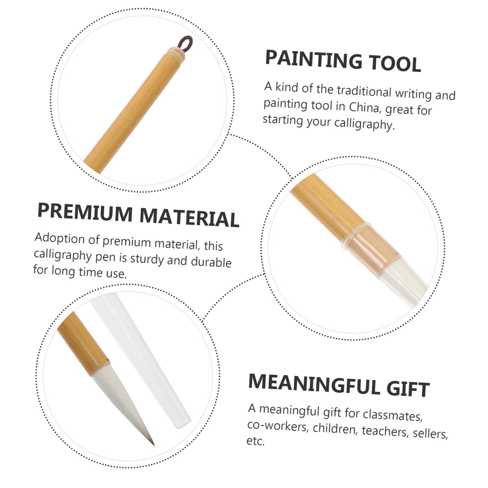 Homoyoyo Professional Technology Chinese Calligraphy Brush for Calligraphy Art and Smooth Writing