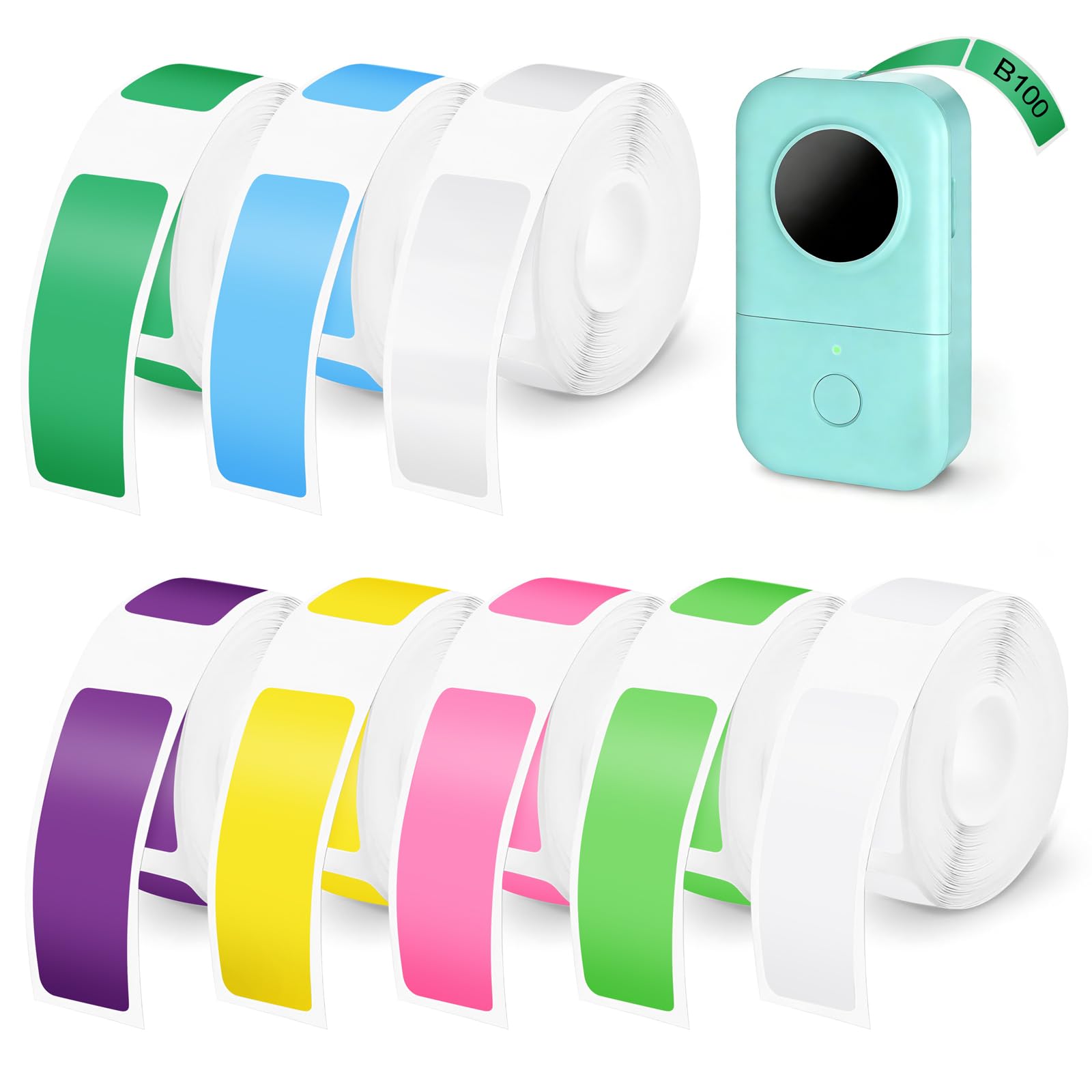 Thermal Labels for Phomemo D30-8 Rolls Phomemo D30 Label, Thermal Label Tape 12x40mm, Compatible with P15 / P12 / P11 / D30 / D32 / D35 / Q30, for Home, Office, School, Storage Organization