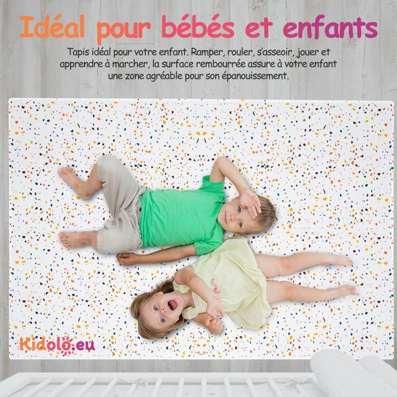 Tapis De Jeu Enfant Terrazzo Orange