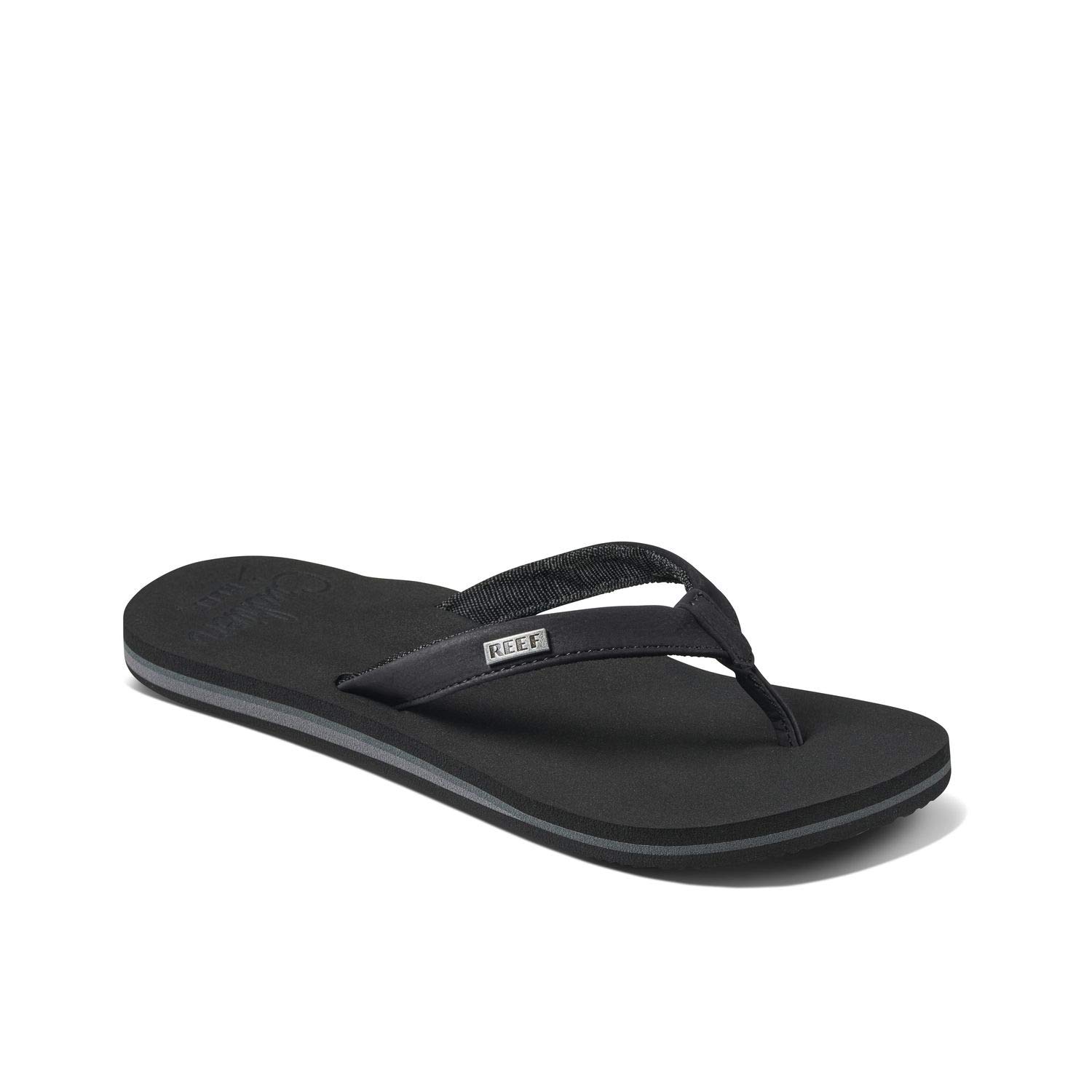 Reef Women's Cushion Sands Flip-Flop, Size M US, Black, 3 UK
