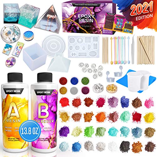 Zoncolor Epoxy Resin Art Kit Supplies - Crystal Clear Jewelry Bracelet Making Tools Accessories with Molds and Pigments Silicone Kits Bundle for Beginners Casting Kits Home Office Decor Easter Gift Zoncolor Epoxy Resin Art Kit Supplies - Crystal Clear Jewelry Bracelet Making Tools Accessories with Molds and Pigments Silicone Kits Bundle for Beginners Casting Kits Home Office Decor Easter Gift
