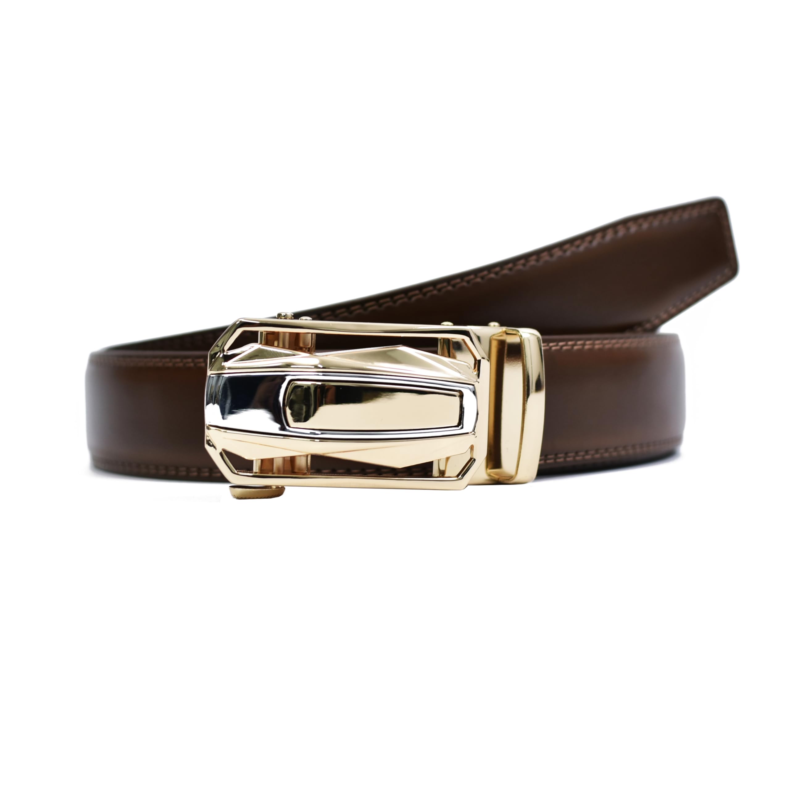 WildHorn Men's Genuine Leather Belt for Men| Premium Auto-Lock Buckle | Adjustable up to 48” | Formal & Casual Wear | Micro-Adjust Fit | Stylish Gift Box Included (BROWN TAN) - Image 8 thumbnail
