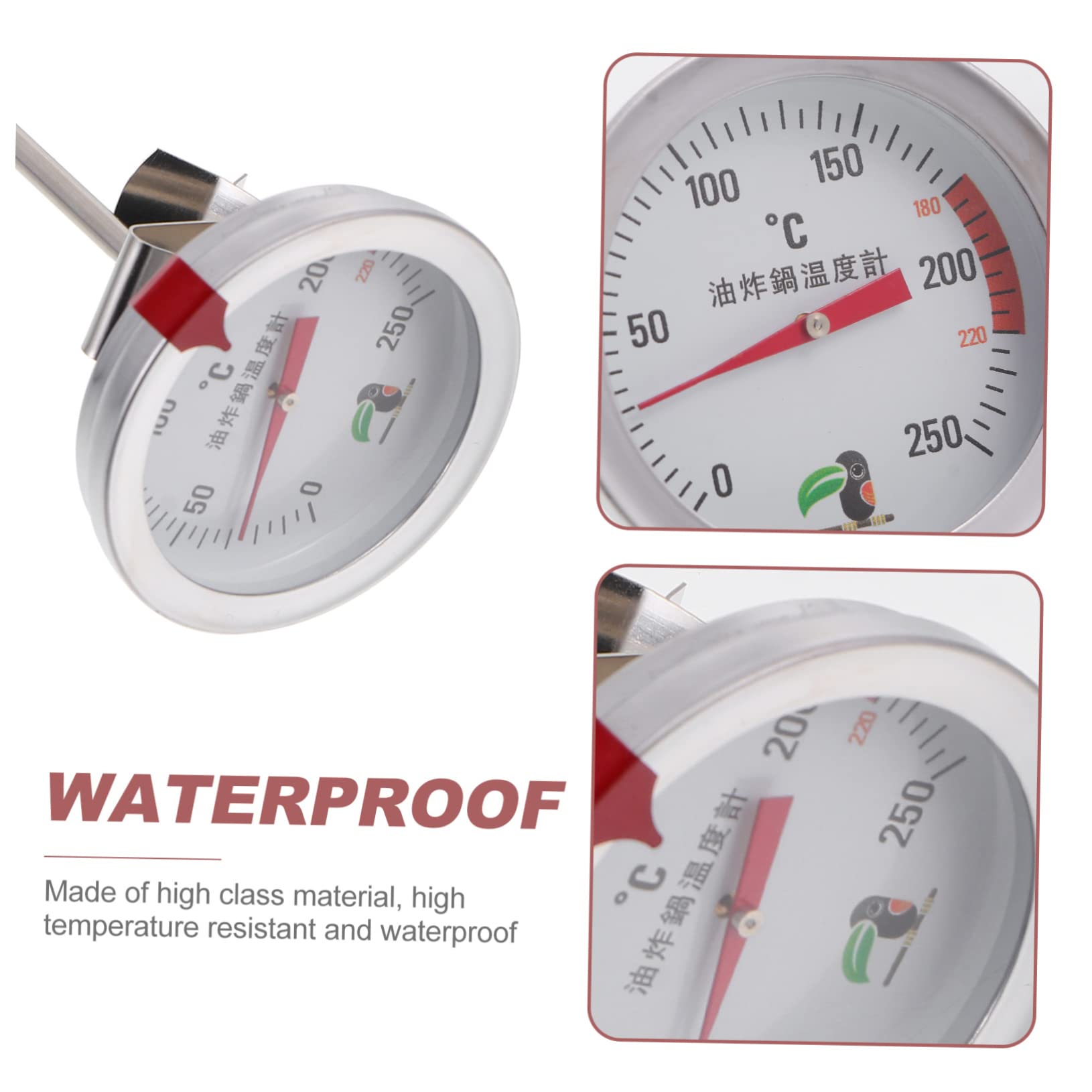Zerodeko 4piezas De Cocina De Acero Inoxidable Medición De Temperatura De y De De Sonda De Alta Precisión Para Uso Cocina y Asados