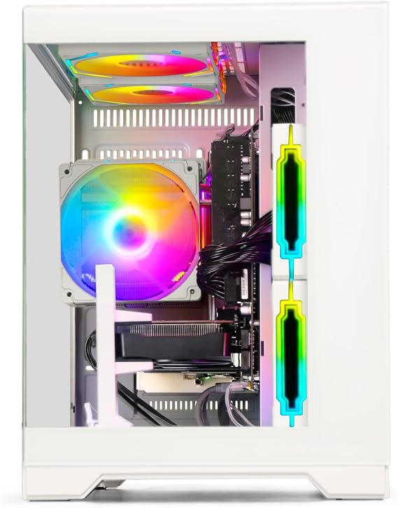 Gaming PC Desktop Computer - Ryzen 5 5500, Radeon RX 6500XT 4GB