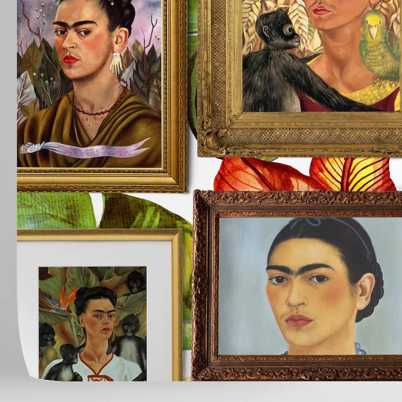 Papier peint Frida pour salon et espace de rééducation W4B