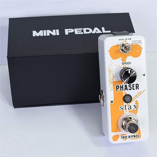 Vista 138 de Stax Pedales de efectos de compresor. Sonido clásico de compresión óptica. Ataque suave y atenuación. Conservando el transitorio de la señal Línea