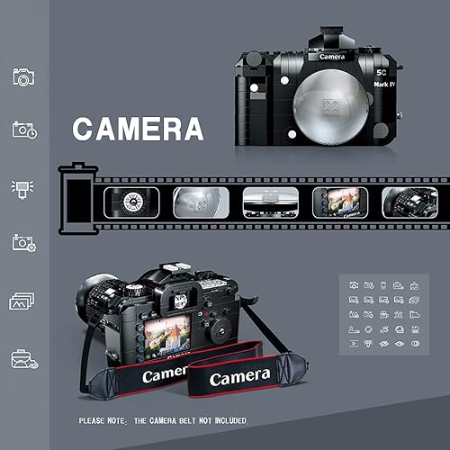 Miniatura 2 de NC Uvini - Cámara de bloques de construcción, juguetes STEM de bricolaje, juego de ladrillos de construcción de construcción, el mejor regalo para