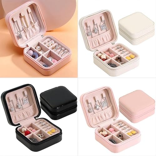 Yihao Travel Jewelry Box, Jewelry Storage Bag, Mini Retro Small Jewelry Box For Earrings, Necklaces, Jewelry Boxes,Black #TOP5