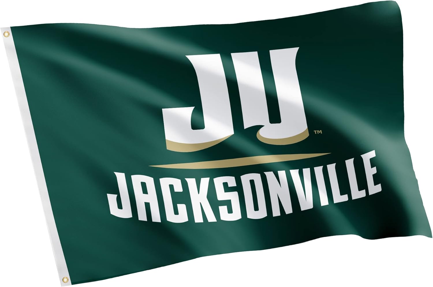 Desert Cactus Jacksonville University JU Flag - 3 x 5 Feet Dolphins Banner, Indoor/Outdoor Durable Fabric, 100% Polyester Design (Style 1)