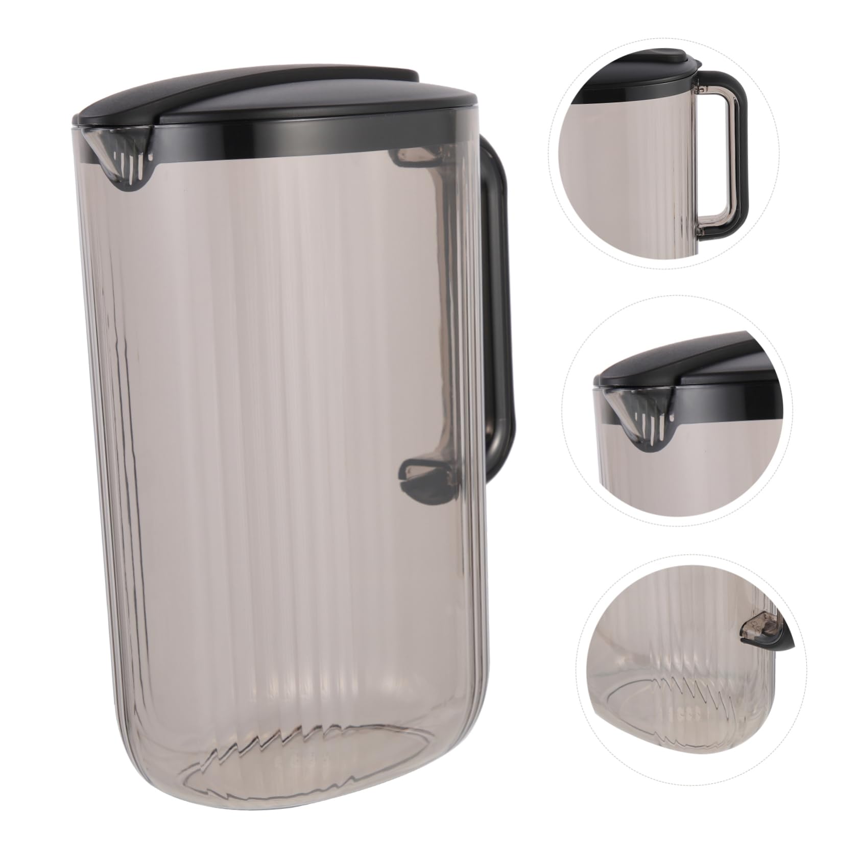 Healifty Jarra para Agua Fría de 2200ml para Hogar y Hotel, Tapa y Cuerpo de Plástico As, Gran Capacidad y Confiable para Bebidas Caseras