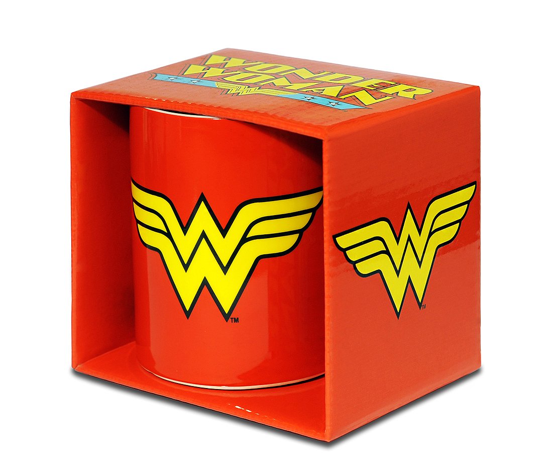 Logoshirt Multicolor Logoshirt® Dc Comics I Wonder Woman Logo I Porcelain Mug - Coffee Mug I Approx. 300 Ml I Multi-Coloured I Licensed Original Design