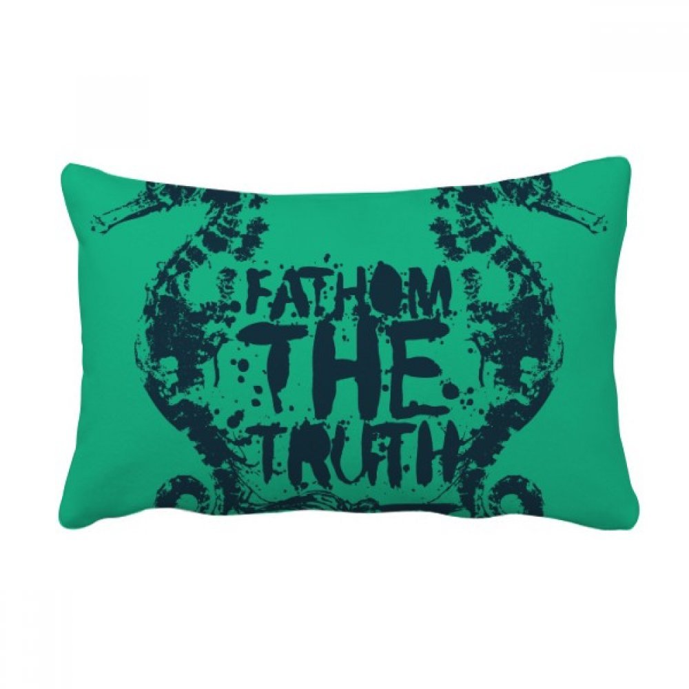 Coussin de canape hippocampe multicolore pour decoration interieure zen