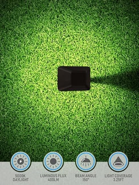 LEONLITE Low Voltage Landscape Lights, 5W Anti-Glare LED Pathway Lights, Aluminum Housing, IP65 Waterproof for Outdoor Path Sidewalk Walkway Yard, 5000K Daylight, Pack of 6