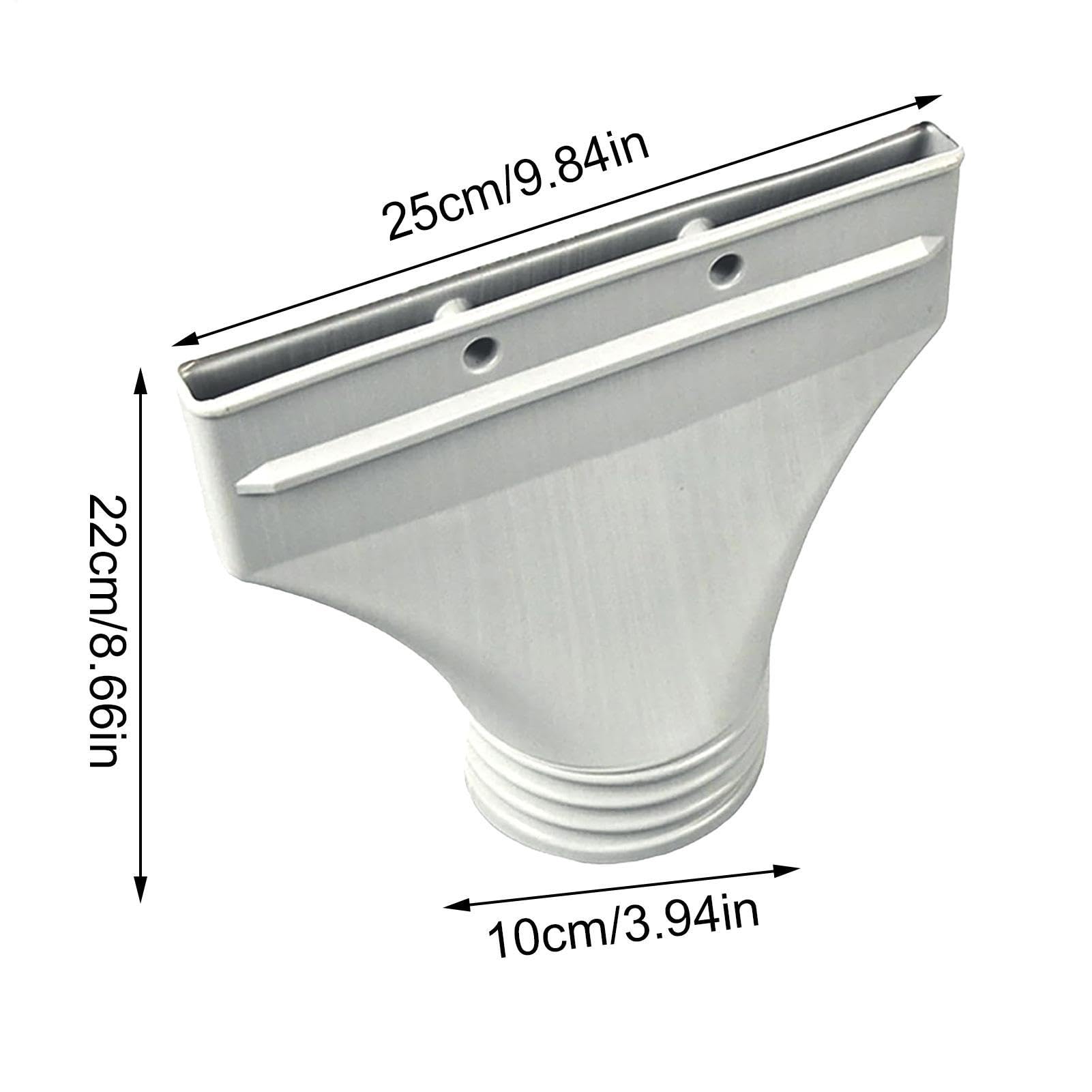 Klimaanlage Abluftschlauch Adapter Flach, ø 10cm Abluftschlauch Klimagerät Adapter für Fenster, Zubehör für Mobile Klimaanlage, Abzug, Trockner, Auto fürs Dachfenster und Enge Rahmen