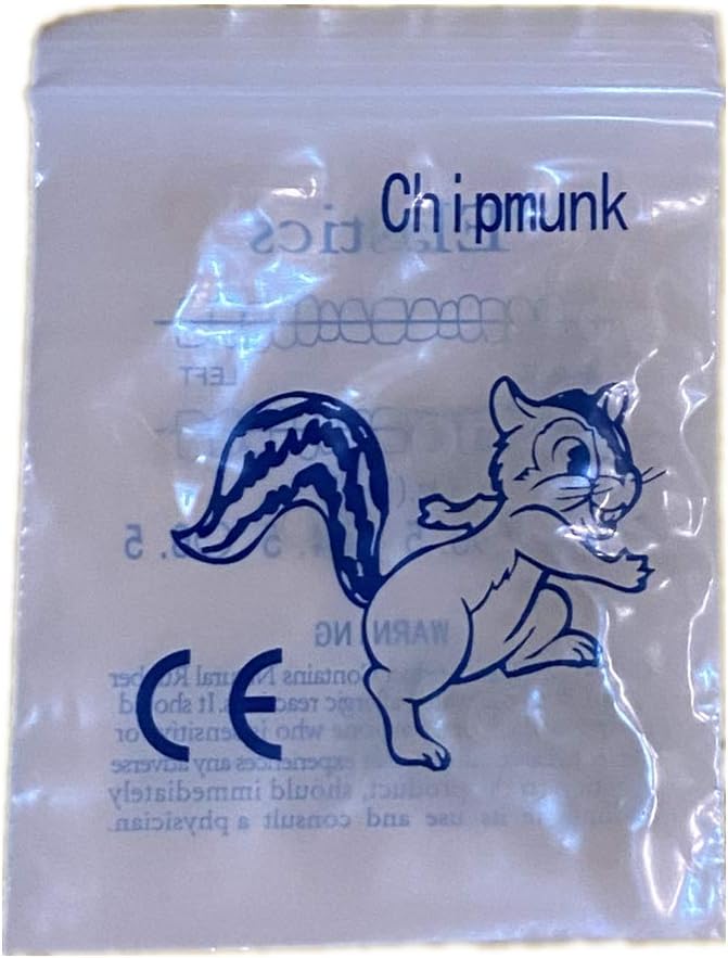 Orthodontic Elastic Rubber Bands (Chipmunk 1/8", 3.5 Oz)