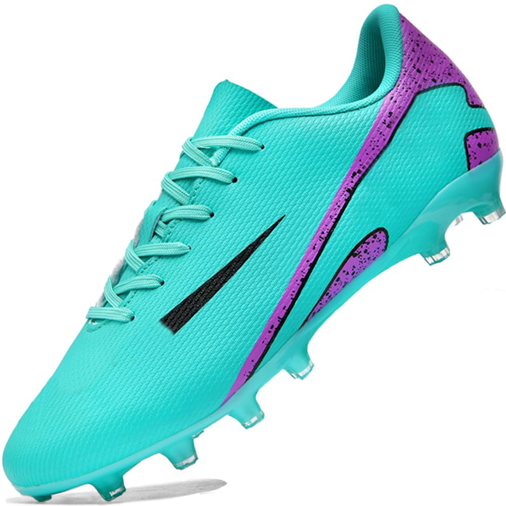 Zapatillas de Fútbol Mujer Spike Aire Libre Atletismo Entrenamiento Botas Profesionales Calzado de Fútbol Tacos de fútbol Deportivas Unisex Azul 39 EU