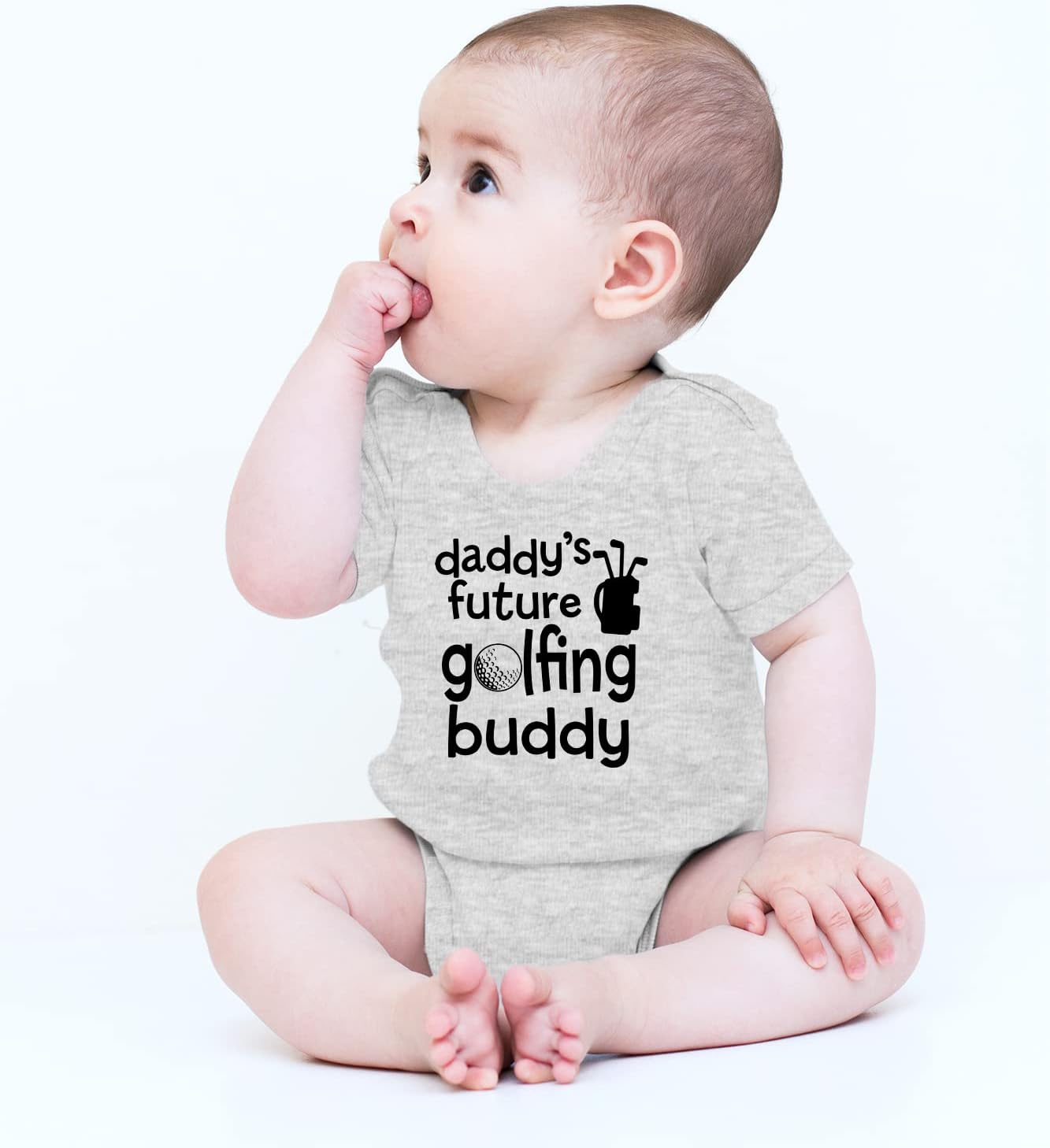 CBTwear Daddy’s Future Golfing Buddy Baby Bodysuit Adorable Boy Romper Clothing Cute Newborn Clothes - Image 2